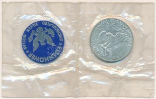 Amerikai Egyesült Államok 1971S 1$ Ag "Eisenhower" + "Eisenhower Uncirculated Silver ...