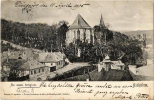 1905 Miskolc, az avasi templom. Vadász M. kiadása. Dunky fivérek cs. és kir. udvari fényképészek felvétele (EK)