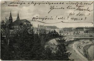 1912 Komárom, Komárno; Duna part. Kiadja Laky Béla / Danube riverbank (EK)