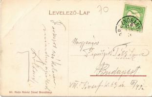 1911 Tiszolc, Tisovec; Üdvözlet a tiszolczi fogaskerekű vasútról! Tiszolc-völgyi fogaskerekű vasút B...