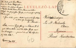1909 Ceméte, Czeméte-fürdő, Cemjata (Eperjes, Presov); Stella Maris, az Angolkisasszonyok nyaralója,...