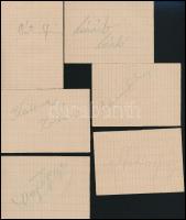 Teniszezők (Asbóth József, Lénárt László, Péteri Tamás, Katona Zoltán, Bujtor Frigyes, Ádám András) ...