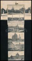 Vienna, Wien, Bécs I. Rathaus / town hall. Thick leporellocard with 12 pictures (r)