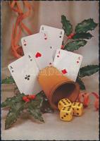 5 db kártyamotívumos nyomtatvány, grafika