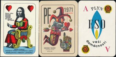 5 db kártyamotívumos nyomtatvány, grafika