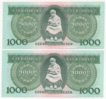 1993. 1000Ft (2x) sorszámkövetők "D 68701377 - D 68701376" T:I
Adamo F47
