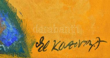 Kazovszkij  jelzéssel: Pillangó. Olaj, vászon, 40×50 cm