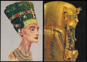 50 db MODERN egyiptomi motívum képeslap: királysírok, szarkofágok.. / 50 modern Egyptian motive postcards: royal tombs, sarcophagi