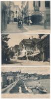 35 db RÉGI svájci városképes lap / 35 pre-1945 Swiss town-view postcards