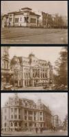1928 Bucharest, Busuresti; 3 photo postcards