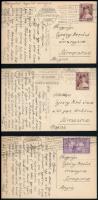 1928 Bucharest, Busuresti; 3 photo postcards