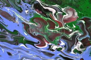 Csepregi Anita (1985-): Duna. Akril, farost, jelzett, 20×40 cm