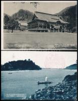 28 db RÉGI használatlan japán városképes lap / 28 unused pre-1945 Japanese town-view postcards