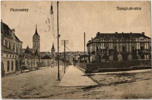 1919 Petrozsény, Petrosani; Templom utca / Church Street (EK)