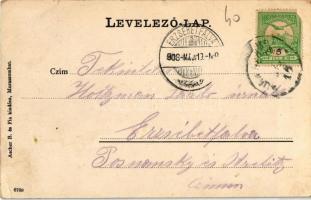 1908 Muraszombat, Murska Sobota; vár (Szapáry kastély). Kiadja Ascher B. és Fia / castle (EK)