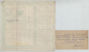 Budapest 1925. "Rimamurány-Salgó-Tarjáni Vasmű Részvény-Társaság" tíz részvénye egyenként ...