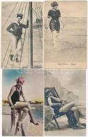 43 db RÉGI motívumlap: strand városokkal / 43 pre-1945 motive postcards: beaches with towns
