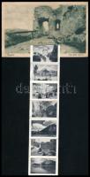 3 db RÉGI magyar leporello képeslap: Esztergom Veszprém, Visegrád / 3 pre-1945 Hungarian leporello p...