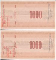 Lengyelország 1989. 1000Zl (2x) sorszámkövető + 2000Zl (2x) sorszámkövető "Lengyel Nemzeti Bank...