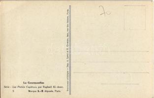 La Gourmandise. Serie "Les Péchés Capitaux" No. 5. s: Raphael Kirchner (EB)