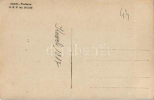 1917 Tábori postahivatal Kowelben (Ukrajna), katonák a kerítésnél / WWI Austro-Hungarian K.u.K. mili...