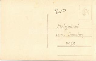 1928 Helgoland, neuen Seesteg / new pier, ships and boats. photo