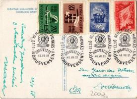 1948 Első Nemzetközi Munkás Kórusverseny Budapesten. Magyar Dolgozók Énekkarainak Országos Szövetség...