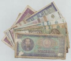 Románia 1966. 1L + 5L + 10L + 100L + 1991. 500L + 1992. 500L (2x) + 1991. 1000L + 1998. 1000L + 1999...