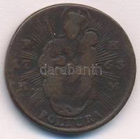 1763 PH-KM Poltura Cu "Mária Terézia" T:3 
Unger III.: 1270.c