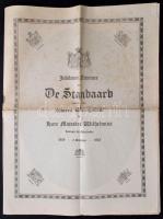 1923 a De Standaard flamand nyelvű belga napilap jubileumi száma Vilma királynő 25 éves jubileuma alkalmából érdekes írásokkal, fényképekkel