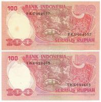 Indonézia 1964. 1s + 10s (2x) + 1977. 100R (2x) + 1992. 1000R T:I,I- egyiken fo.
Indonesia 1964. 1 ...