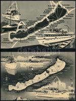 Balaton - 6 db modern képeslap / 6 modern postcards