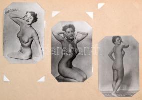 Erotikus fotók gyűjteménye, összesen kb. 90 db, albumba rendezve, különböző méretben