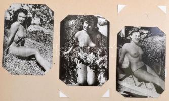 Erotikus fotók gyűjteménye, összesen kb. 90 db, albumba rendezve, különböző méretben