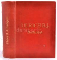 1914 Ulrich B. J. árjegyzéke, mindennemű csövek, légszesz- víz- és gőzvezetéki fölszerelések, szerszámok és műszaki cikkek, elváló gerincű vászonkötésben, egyébként jó állapotban