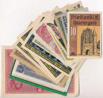 19db-os vegyes magyar és külföldi bankjegy tétel és szükségpénz, nagyrészt Német Birodalom szükségpé...