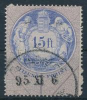 1891 15Ft okmánybélyeg