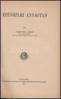 Grofcsik János: Építőipari anyagtan. Bp.,1922, Athenaeum. Kiadói papírkötésben, szakadt borítóval