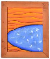 Gadányi jelzéssel: Halacskák. Olaj, vászon, keretben, 50×40 cm