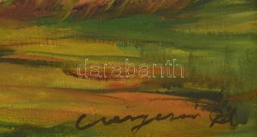 Csergezán jelzéssel: Őzek az erdőben. Olaj, vászon, keretben, 60×80 cm