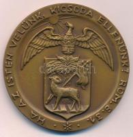 1955. "Budapesti Református Theologiai Akadémia 1855-1955" Br emlékérem (60mm) T:1-