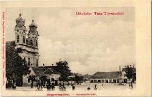Tatatóváros (Tata), Nagytemplom, Kossuth tér. Kiadja Engländer és társa