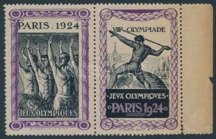 1924 Párizsi olimpia levélzáró pár