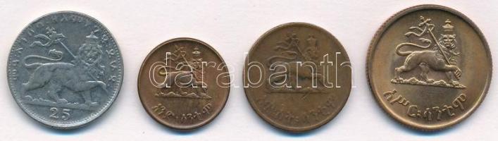 Etiópia 1923. 25m Ni + 1936. 1c Cu + 5c Cu + 10c Cu T:1-,2,2-
Ethiopia 1923. 25 Matonas Ni + 1936. ...