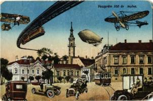 1918 Veszprém, Veszprém 100 év múlva a jövőben montázslap (EM)