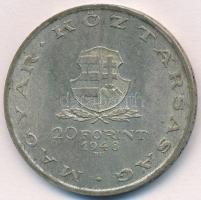 1948. 20Ft Ag "Táncsics" T:1-,2 patina 
Adamo EM3