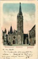 1902 Budapest I. Mátyás templom, Szentháromság szobor (EK)
