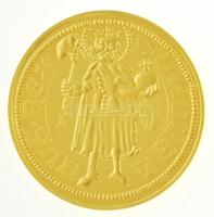 DN "Magyar aranypénzek utánveretben - Luxemburgi Zsigmond aranyforint" aranyozott Ag emlék...