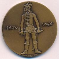Madarassy Walter (1909-1994) 1976. "II. Rákóczi Ferenc" Br emlékérem (42,5mm) T:1-