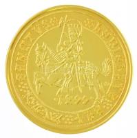 DN "Magyar aranypénzek utánveretben - II. Ulászló guldiner" aranyozott Ag emlékérem tanúsí...